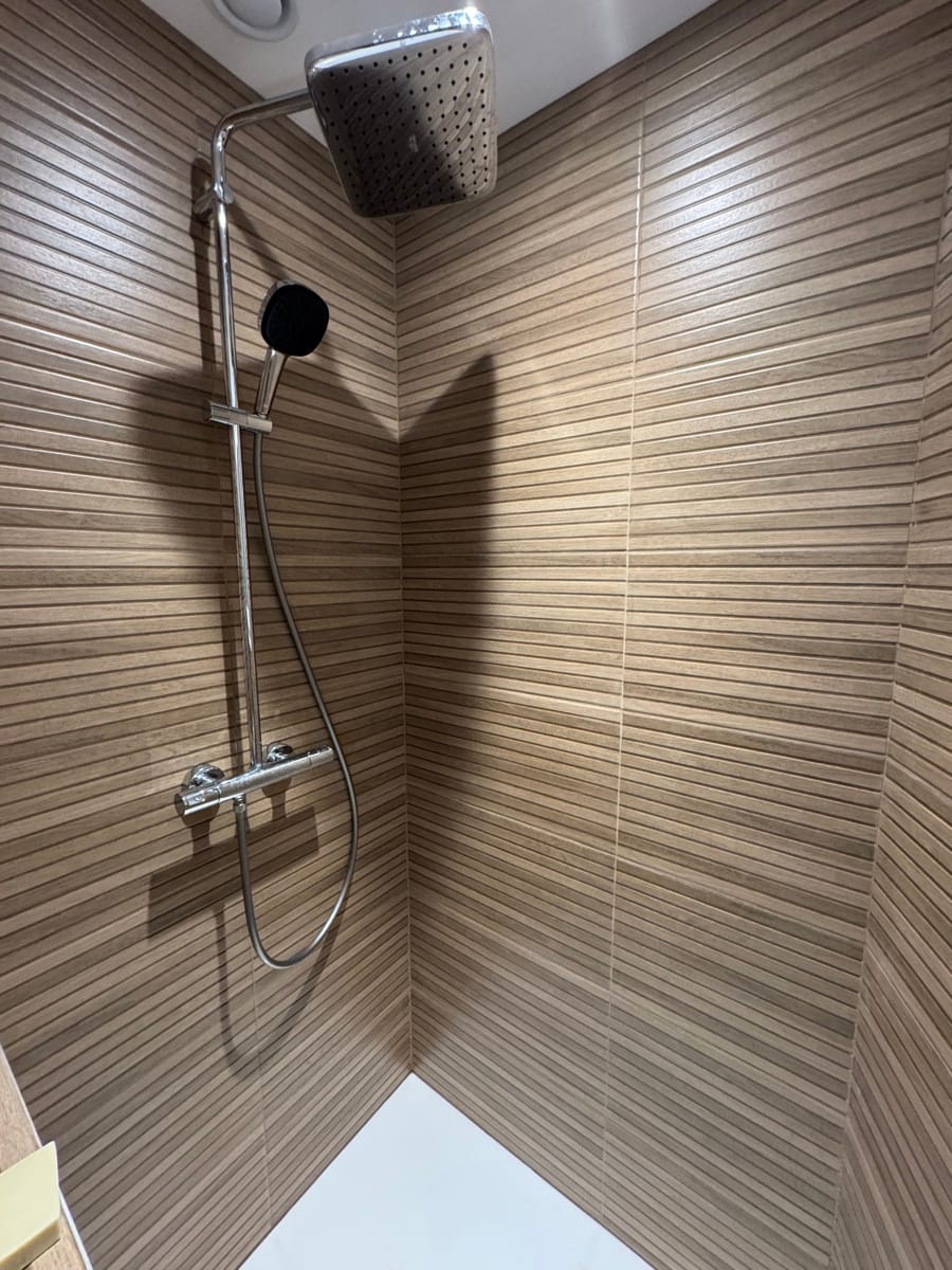 Douche privative de l'espace